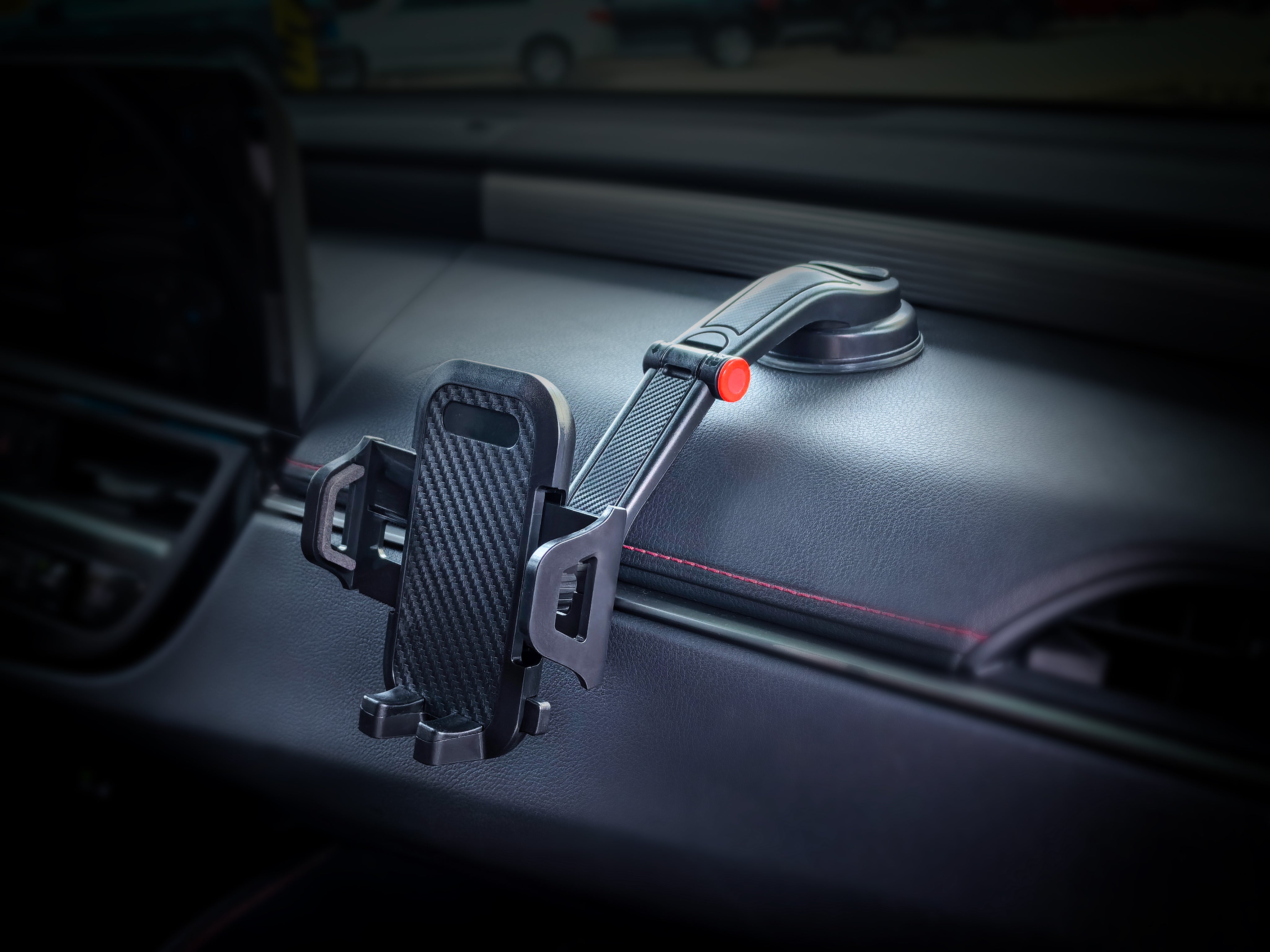 CITI Carbon fiber Dashboard Holder Clear View -Black