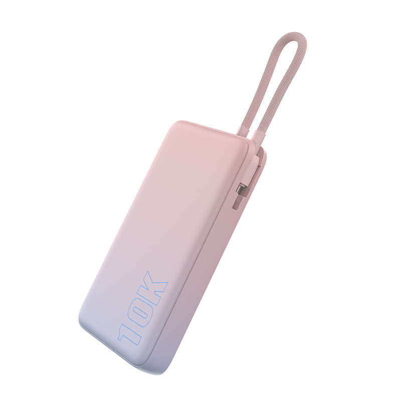 Power Bank with Build-in Cable-10000 mAh