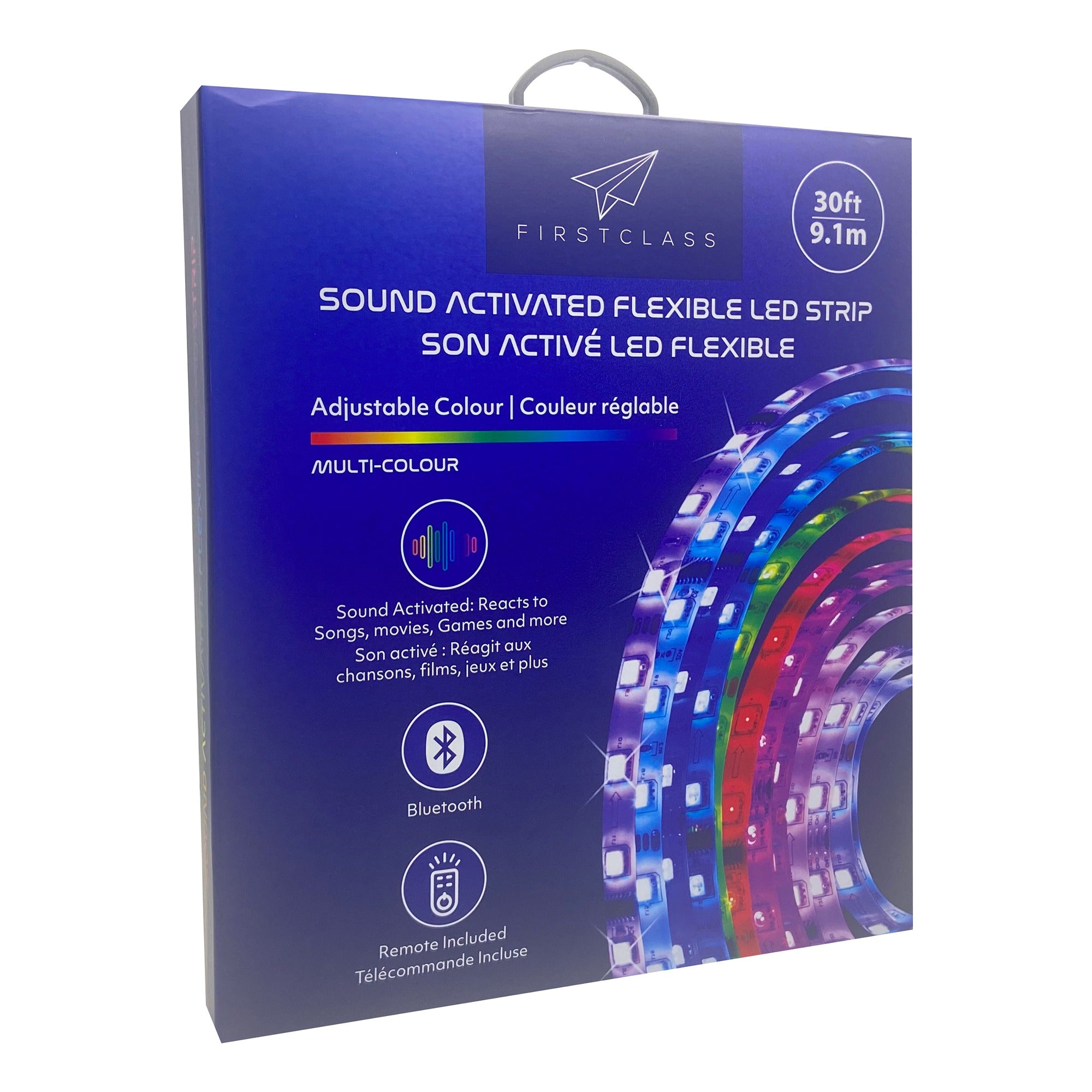 LED Strip with Sound Active-30 Ft