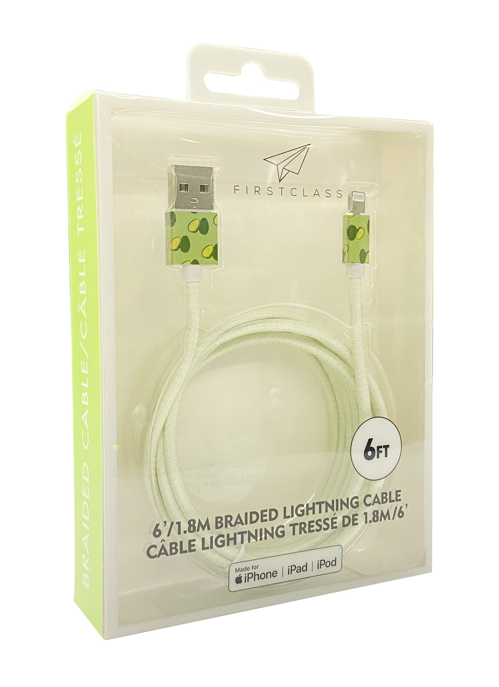 FirstClass 6Ft USB-A to Lightning Floral Cables